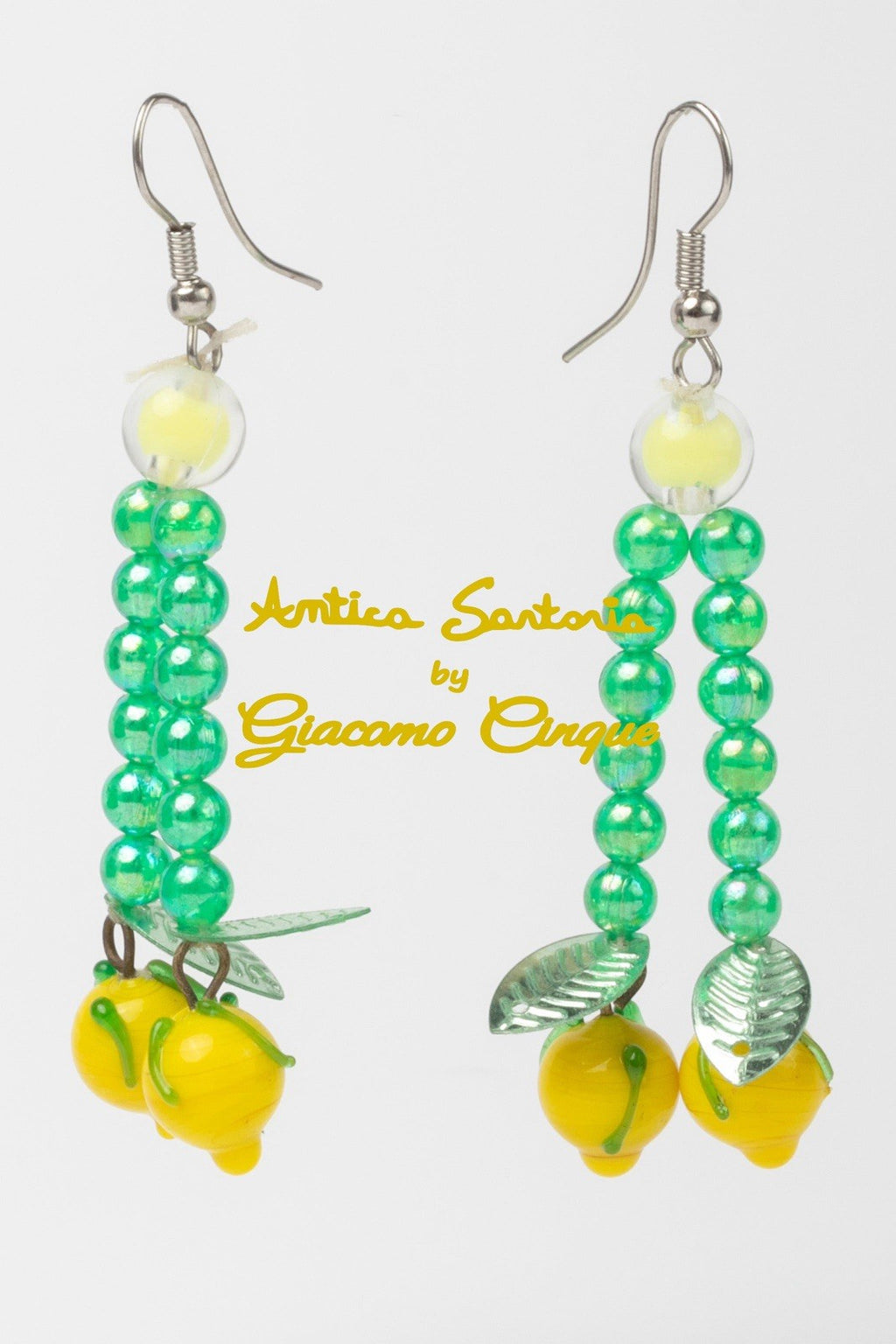 Antica Sartoria 2025 Green & Yellow Lemon Drop Earrings 🍋 NWT SOLD OUT