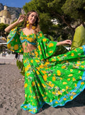 Antica Sartoria 2026 Gorgeous Green Lemon Skirt Top Set  NWT O/S