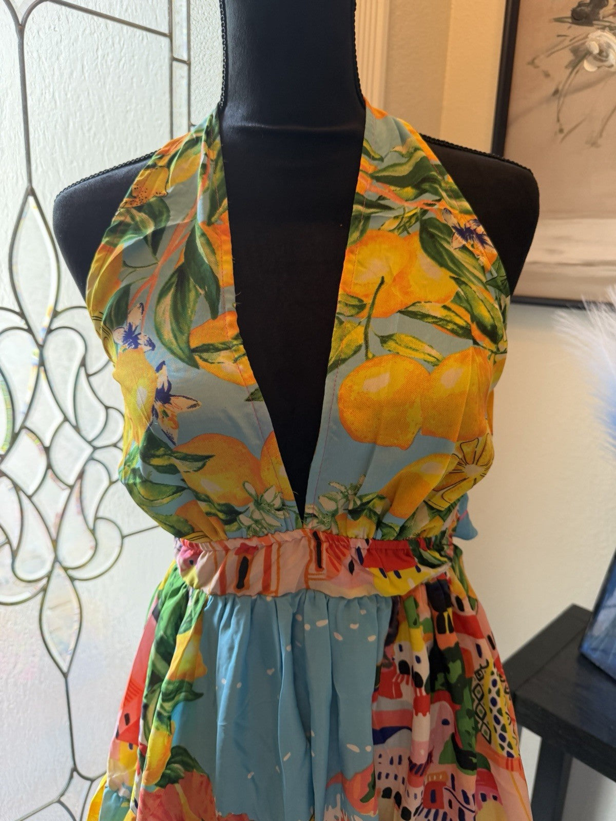 Antica Sartoria 2026 Positano Halter Dress Capri By The Sea NWT O/S