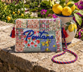 Antica Sartoria 2026 Positano Beaded Patchwork Clutch Bag Gorgeous Nwt