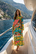 Antica Sartoria 2026 Positano Pink Lemon Long Kaftan Gorgeous L/XL