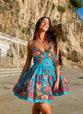 Antica Sartoria 2026 Blue Coral Starfish Adj Straps Dress / Top NWT O/S