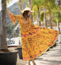 Antica Sartoria 2026 Orange 🍊 & Flowers Red Long Dress NWT  O/S