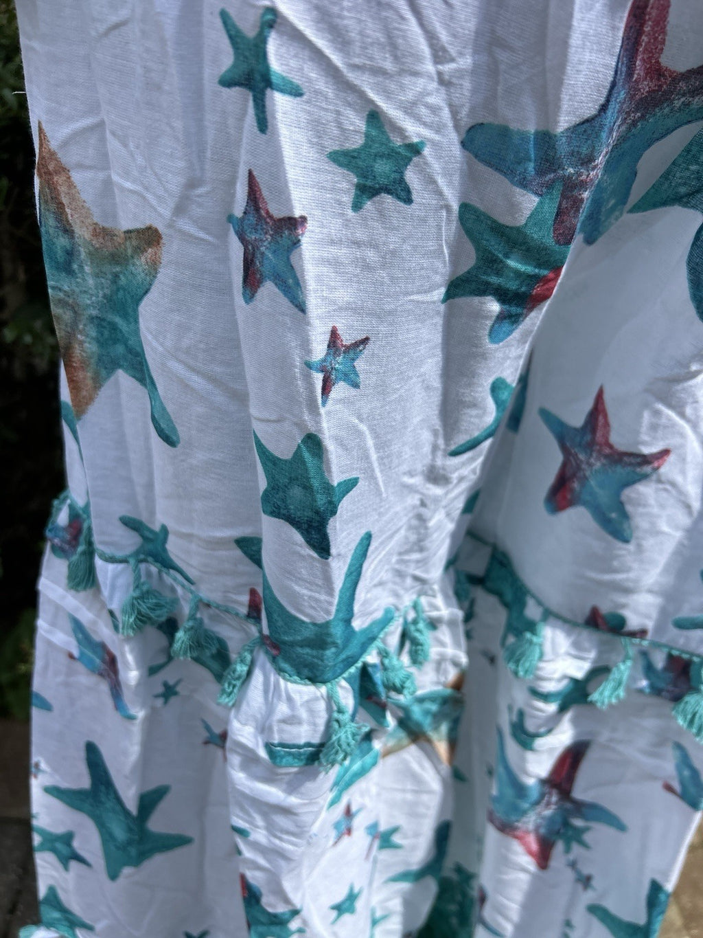 Antica Sartoria 2024 Starfish Top & Pants Set Blue & White Nwt O/S