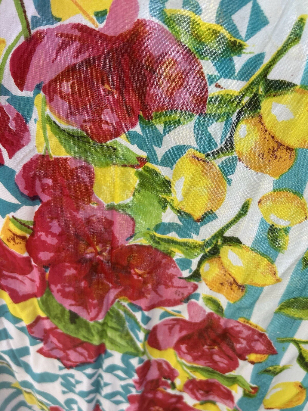 Antica Sartoria 2024 Lemon Flower Kaftan Mumu OS XXL