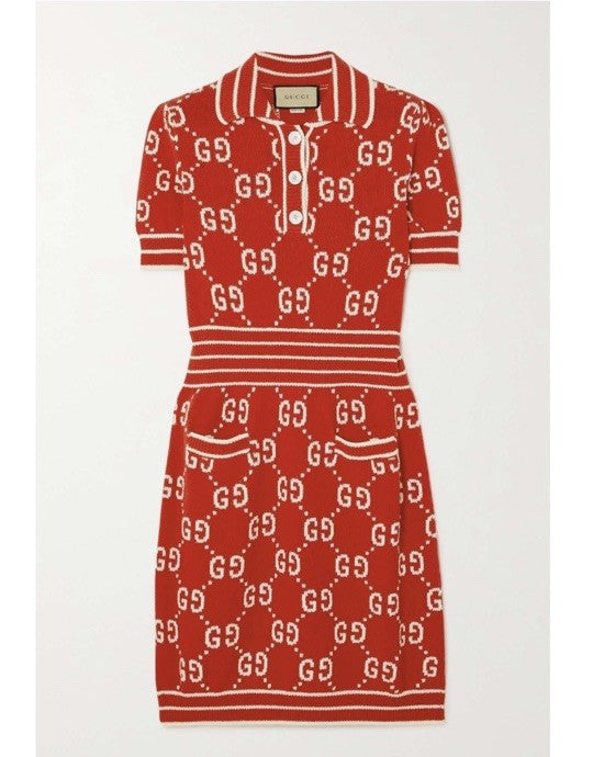 GUCCI Cotton Jacquard Cotton Dress Small NWt Perfect For Holidays