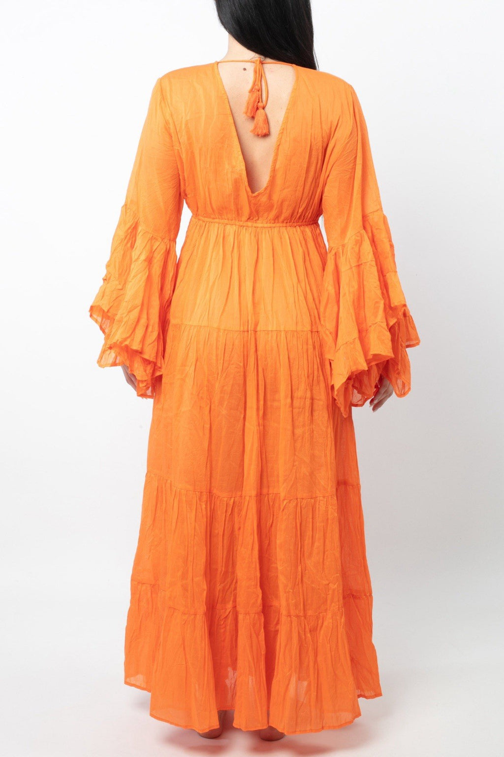Antica Sartoria 2025 Long Cantaloupe Flare Dress NWT O/S