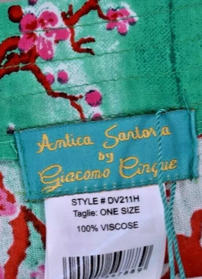 Antica Sartoria 2024 Lemons Coral Asian Long Poncho /Mumu / Kaftan NWT LAST ONE