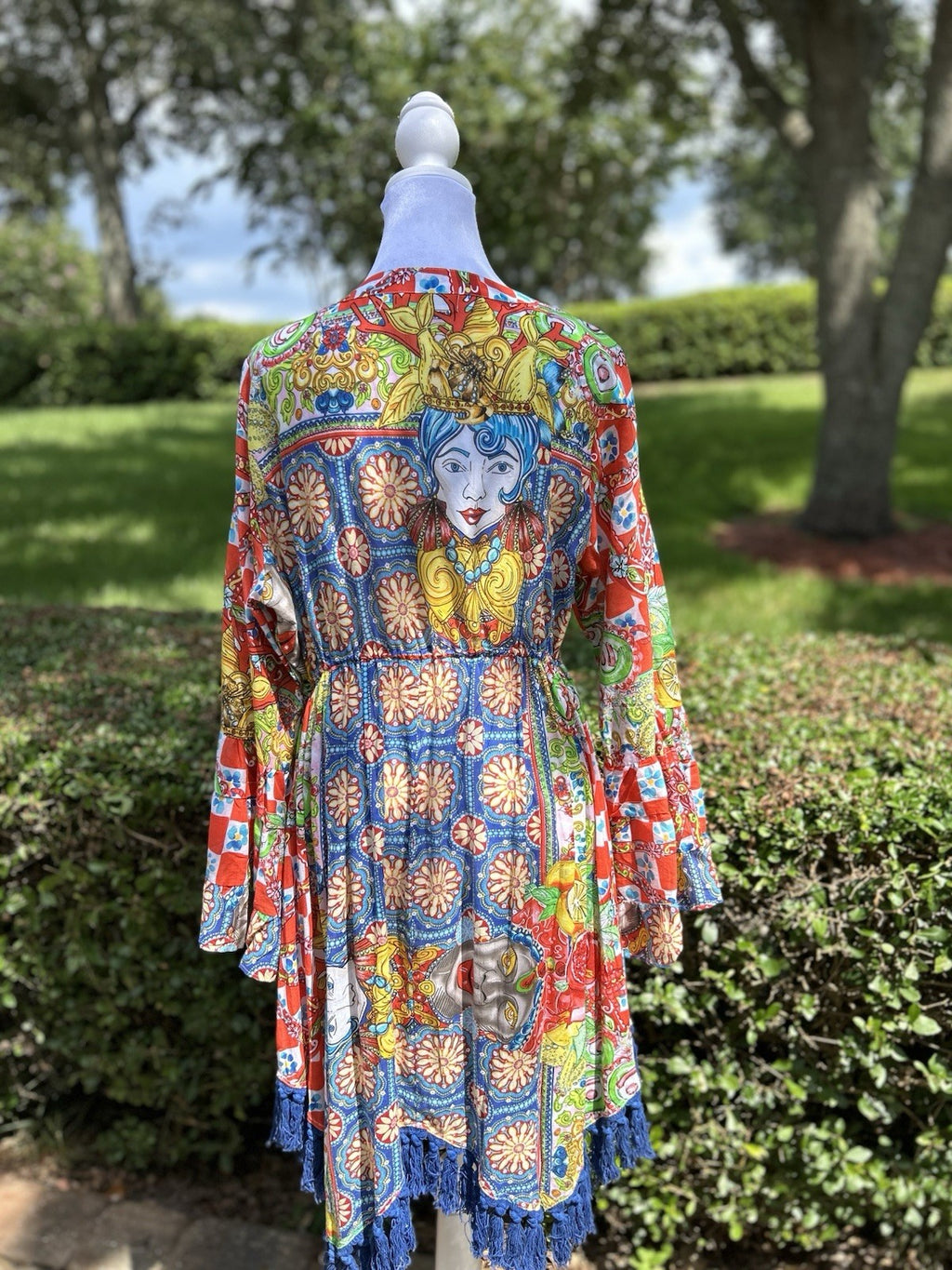 Antica Sartoria 2024 Colorful Beaded Kimono Cover Up NWT O/S