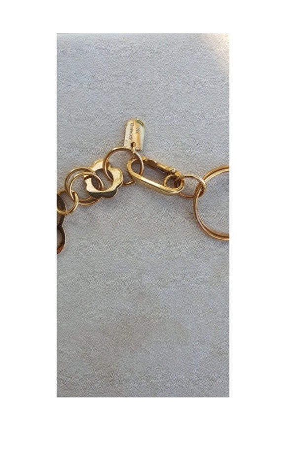 Chanel Camellia 18k Yellow Gold Flower Necklace Total Gold Weight 45.3G