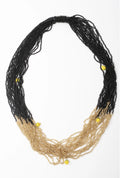 Antica Sartoria 2025 Black Gold 🖤beaded Necklace Lemon