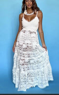 Antica Sartoria 2024 White Crochet Knitted Long Dress Gorgeous NWT O/S