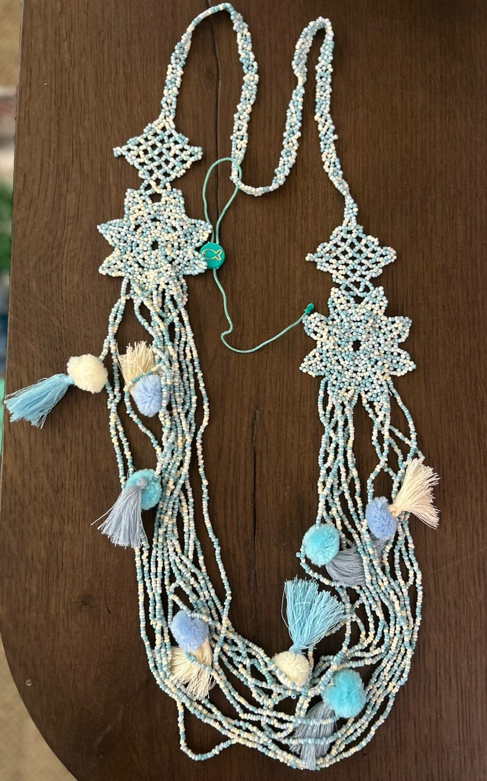 Antica Sartoria Lemon Pink Seashell Earrings & Necklace Set NWT
