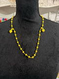 Antica Sartoria 2025 Yellow Lemon Lemon Beaded Necklace Nwt