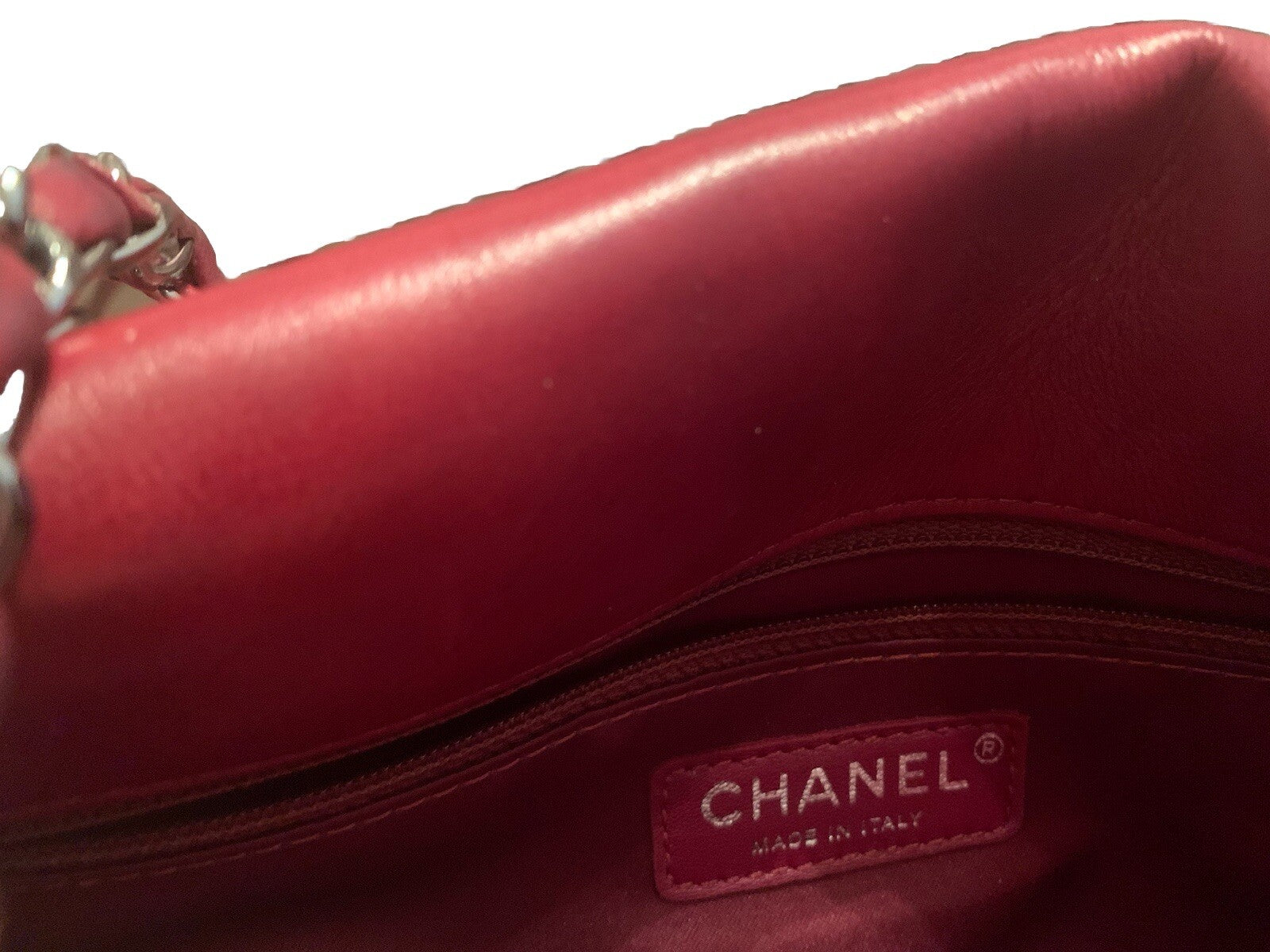 CHANEL ACCORDION FLAP BAG Burgundy In Quilted Leather