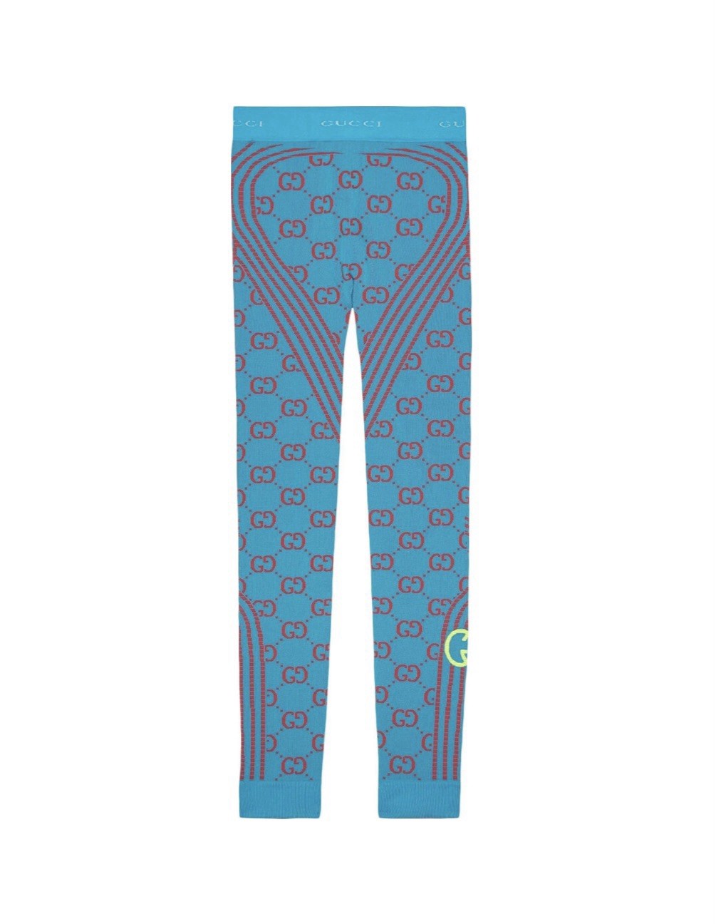 GUCCI LOVE PARADE Teal & Blue LEGGINGS NWT SIZE Small UNISEX