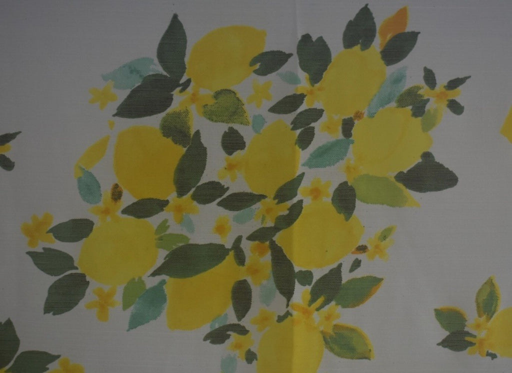 ANTICA SARTORIA 2025 WHITE WITH LEMONS COTTON SCARF 40x70