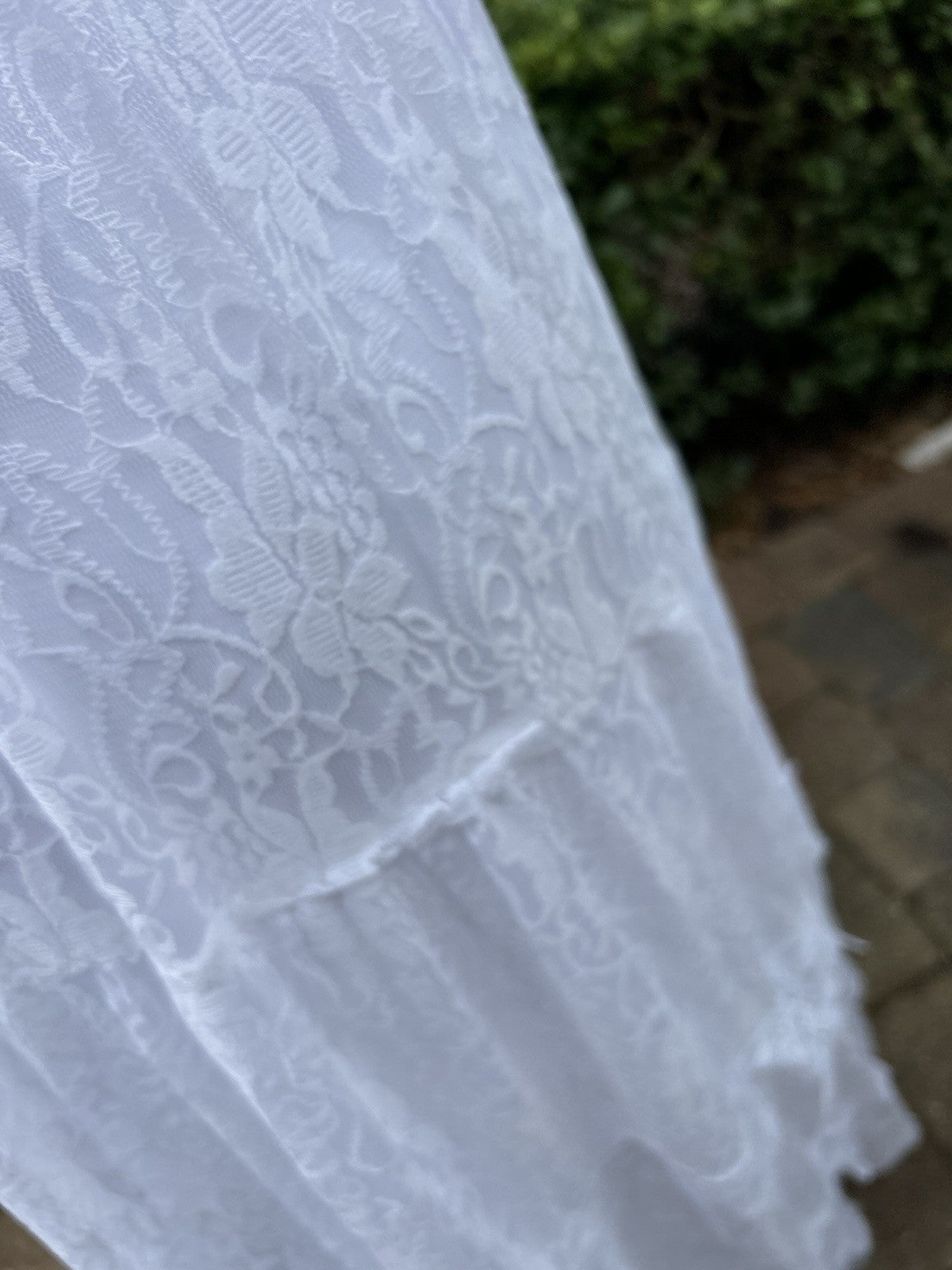 Antica Sartoria 2024 Beautiful White Lace Dress And Skirt NWT O/S