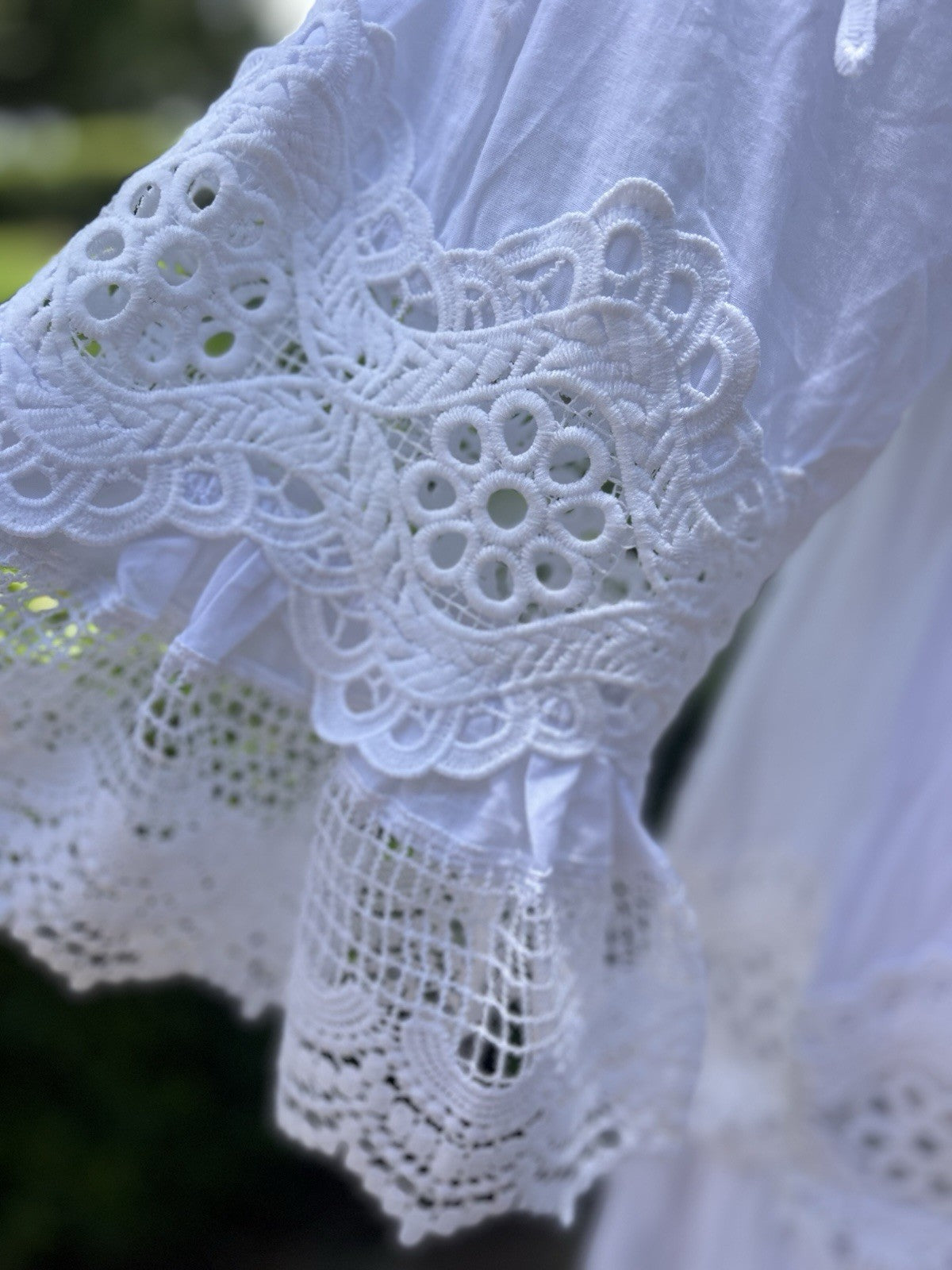 Antica Sartoria Short White Lace & Cotton Dress Gorgeous NWT O/S