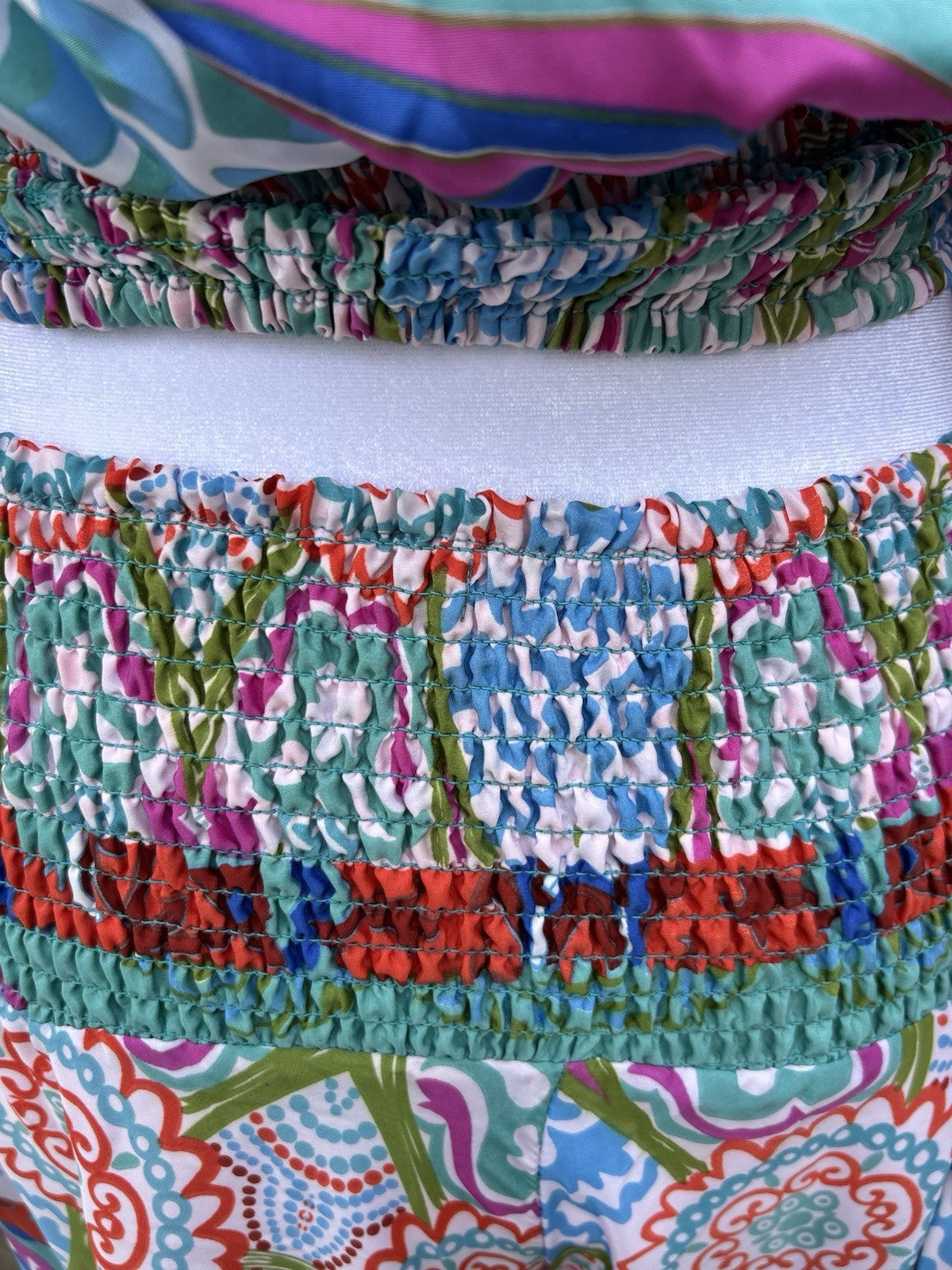 ANTICA SARTORIA 2024 AQUA FLOWERS PANTS SET O/S NWT BEAUTIFUL