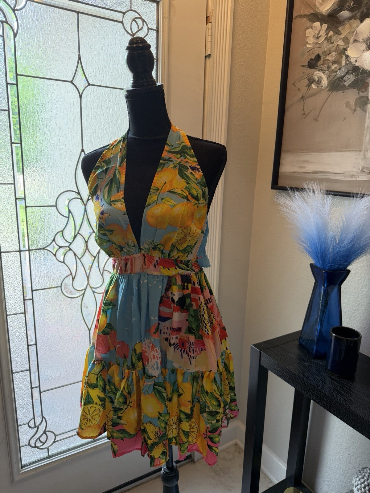 Antica Sartoria 2026 Positano Halter Dress Capri By The Sea NWT O/S