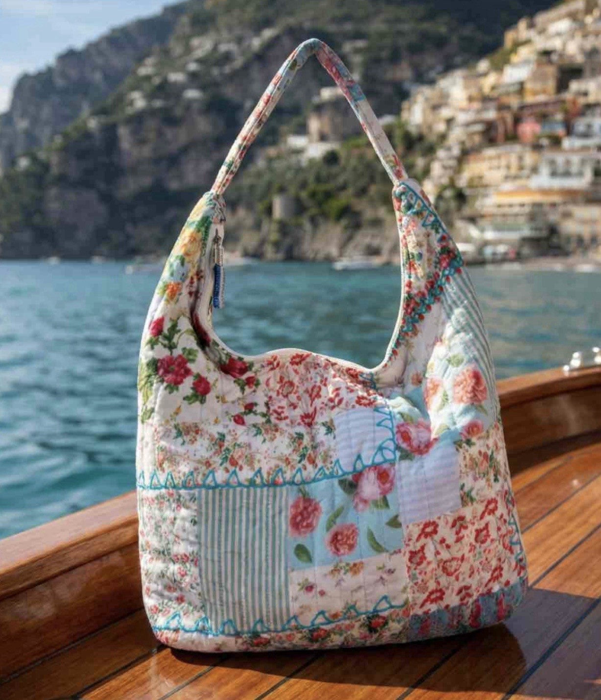 Antica Sartoria 2026 Patchwork Tote Beach Carryall Hobo Bag Nwt
