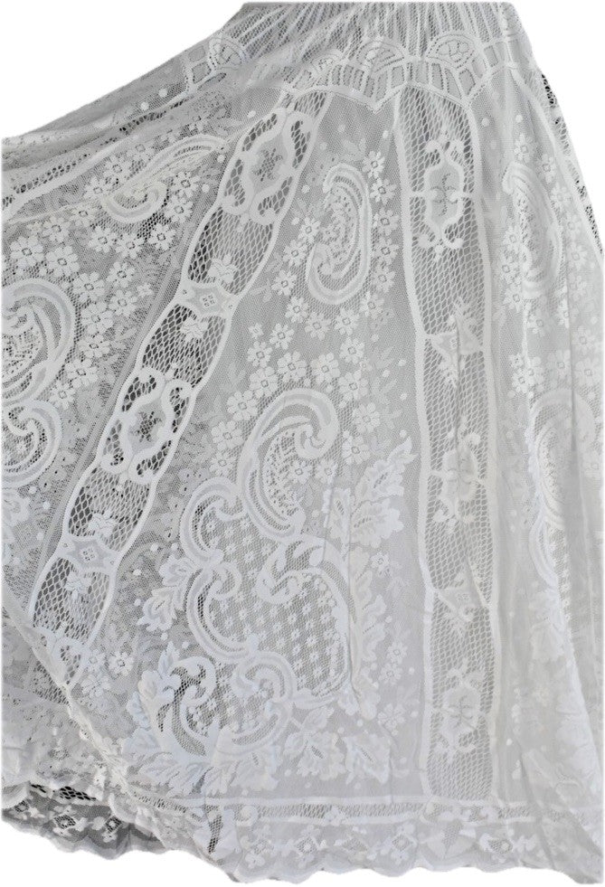 ANTICA SARTORIA 2025 WHITE LACE SKIRT WITH SLIP ONLY NWT ONE SIZE