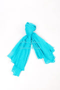 Antica Sartoria 2025 TURQUISE Cotton Scarf 40 X 70 NWT