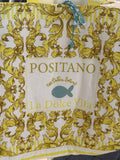 Antica Sartoria 2026 Golden Yellow Beach Tote Tie Top Bag NWT