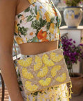ANTICA SARTORIA  2026 LEMONS Slice Bag Clutch  SEQUINS PURSE NWT
