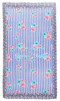 Antica Sartoria 2025 Flowers & Stripes Scarf Wrap 40x70 NWT Cotton