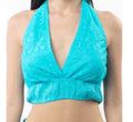 Antica Sartoria 2025 Lace Halter Top TURQUISE NWT O/S