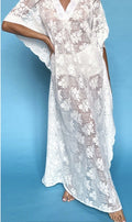 ANTICA SARTORIA 2024 WHITE LACE LONG MUMU/KAFTAN/DRESS NWT OS