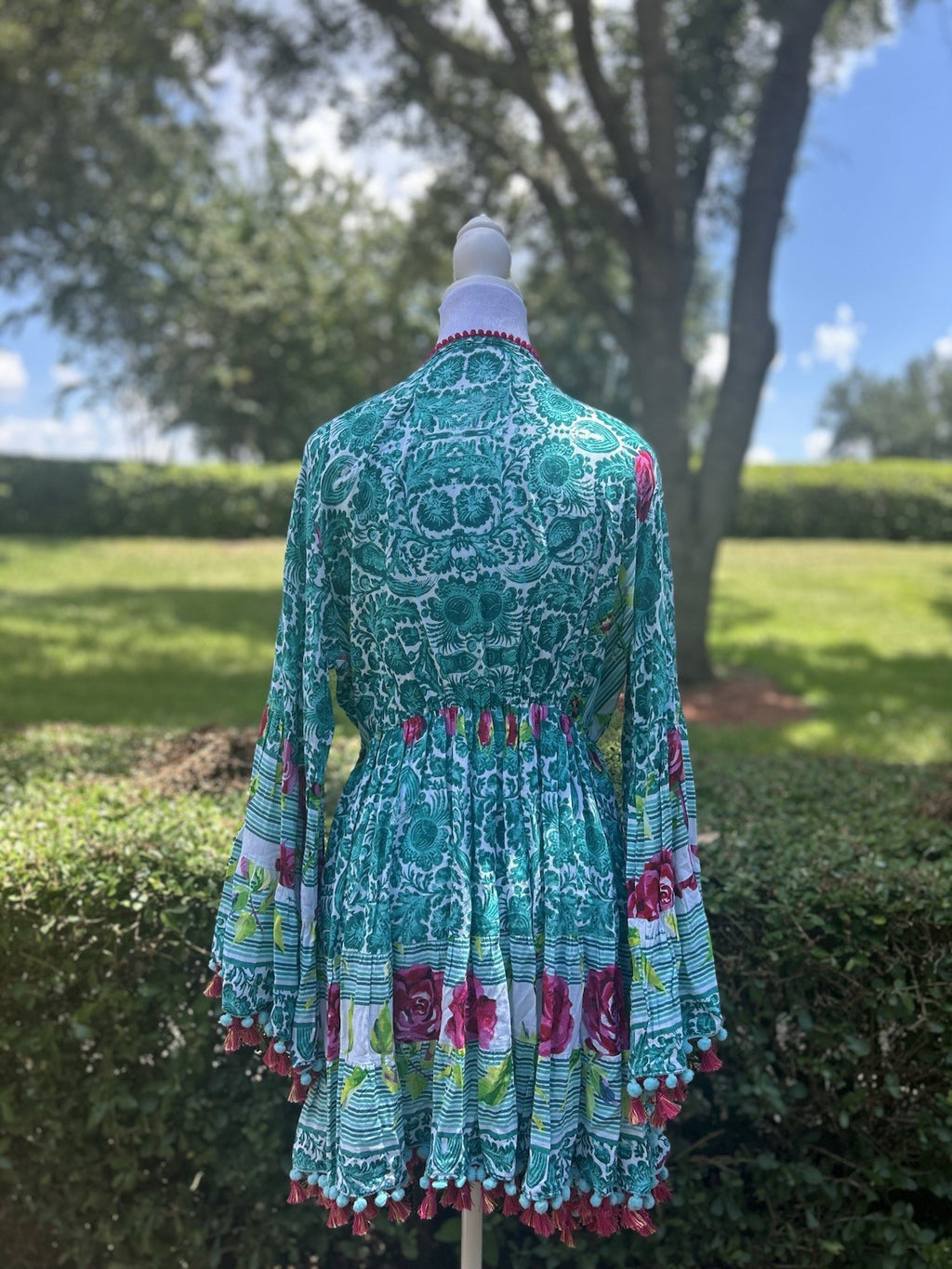 Antica Sartoria 2024 Scenes Of Napoli Beaded Waist Dress Nwt O/S