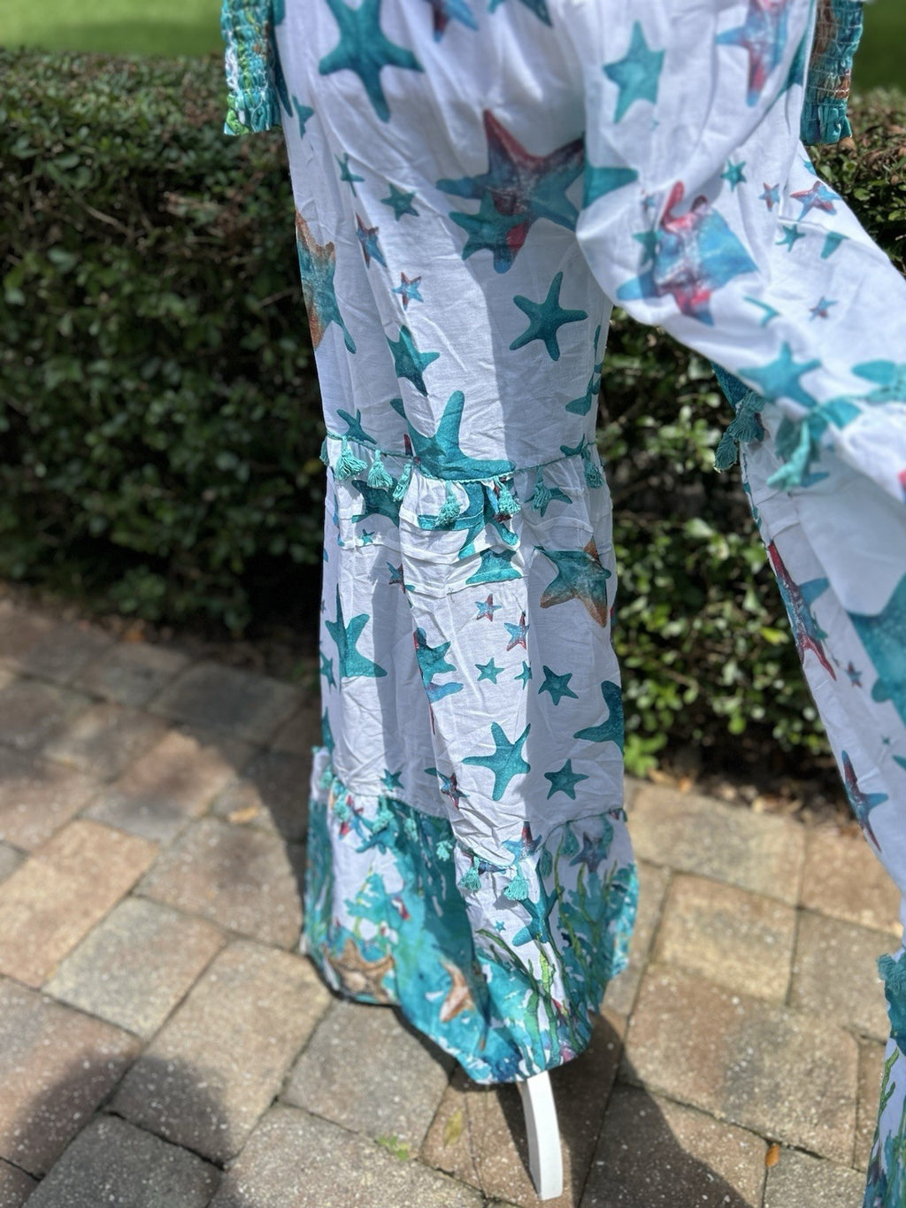 Antica Sartoria 2024 Starfish Top & Pants Set Blue & White Nwt O/S