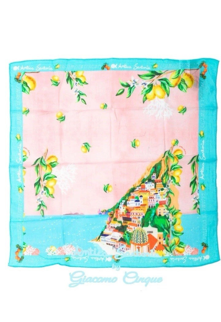Antica Sartoria Capri By The Sea Bandana NWT
