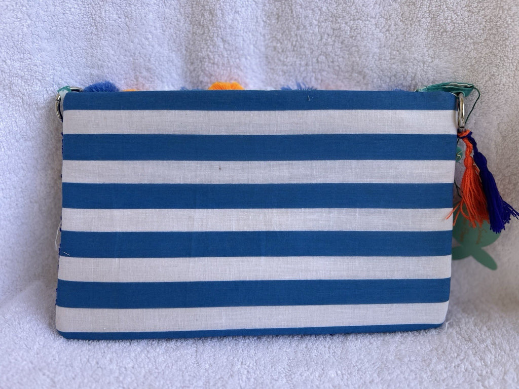 ANTICA SARTORIA 2025 BLUE EYE CLUTCH BAG NWT PRETTY