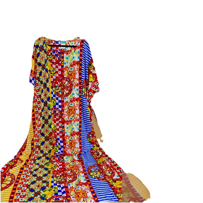 ANTICA SARTORIA 2024 SICILIAN WHEEL LONG MUMU/ KAFTAN/DRESS NWT  LAST ONE
