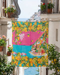 Antica Sartoria 2026 Positano Capri By The Sea Cotton Scarf Sarong Nwt