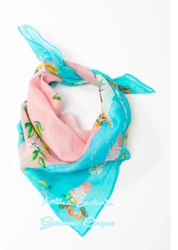 Antica Sartoria Capri By The Sea Bandana NWT
