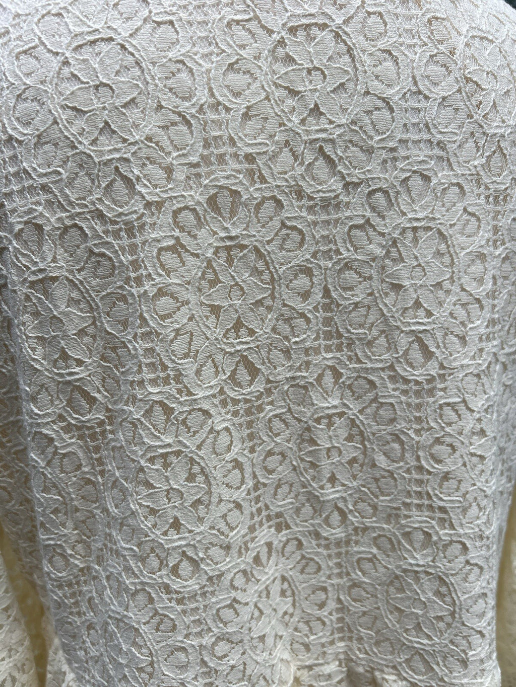 Made In Italy Like Antica Sartoria Gorgeous Nude Color Dress Embroidered Medium