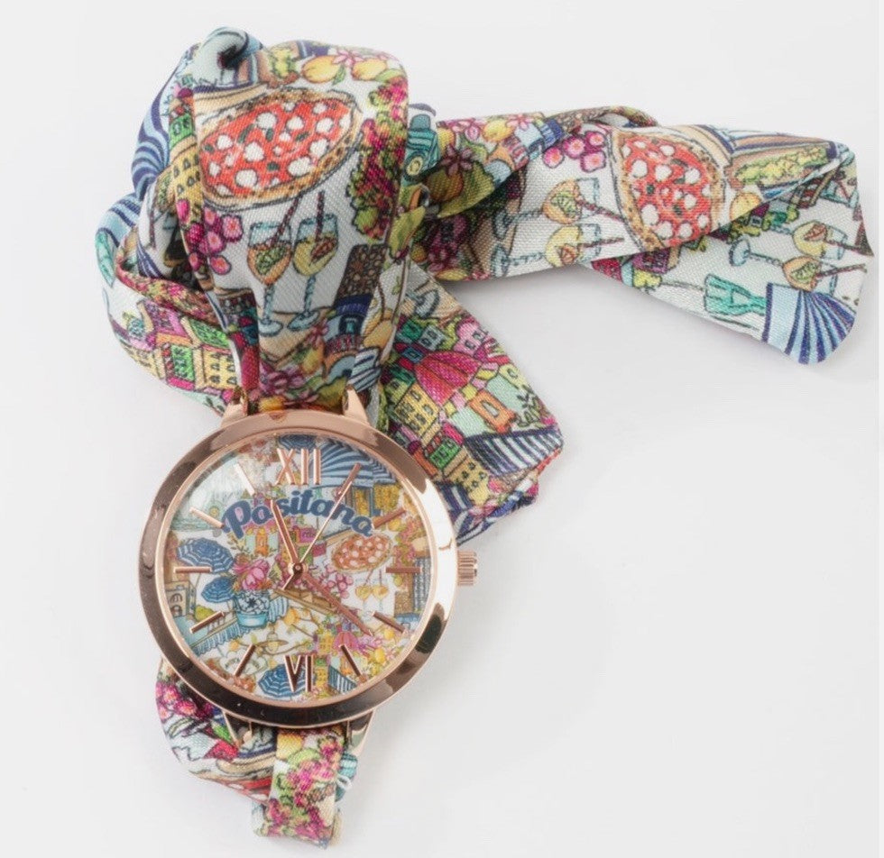 ANTICA SARTORIA 2025 POSITANO CITY LIFE WATCH TIE BACK NWT