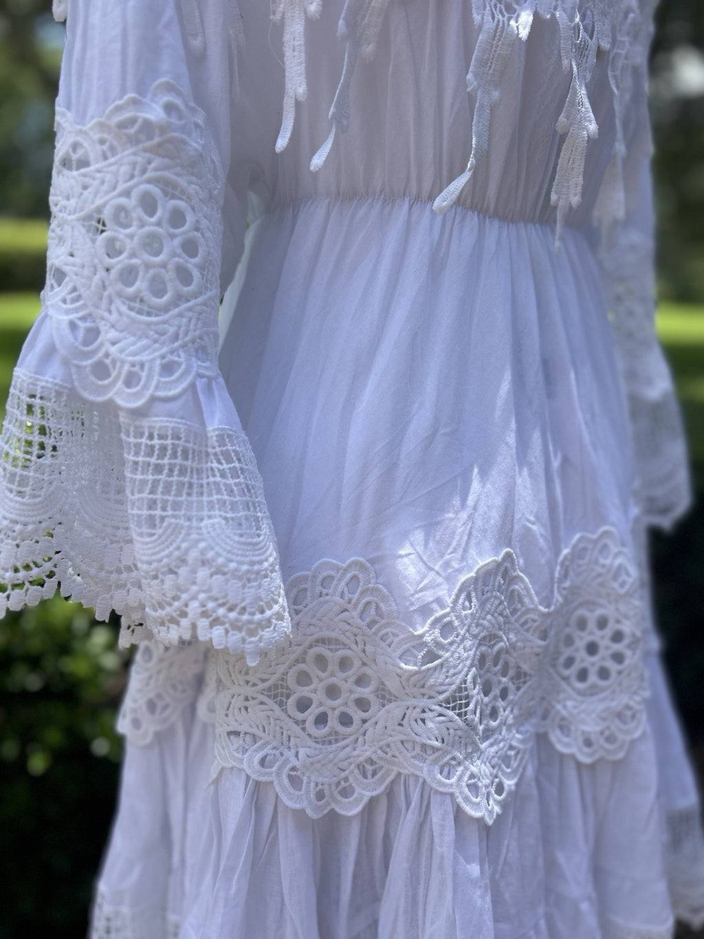 Antica Sartoria Short White Lace & Cotton Dress Gorgeous NWT O/S