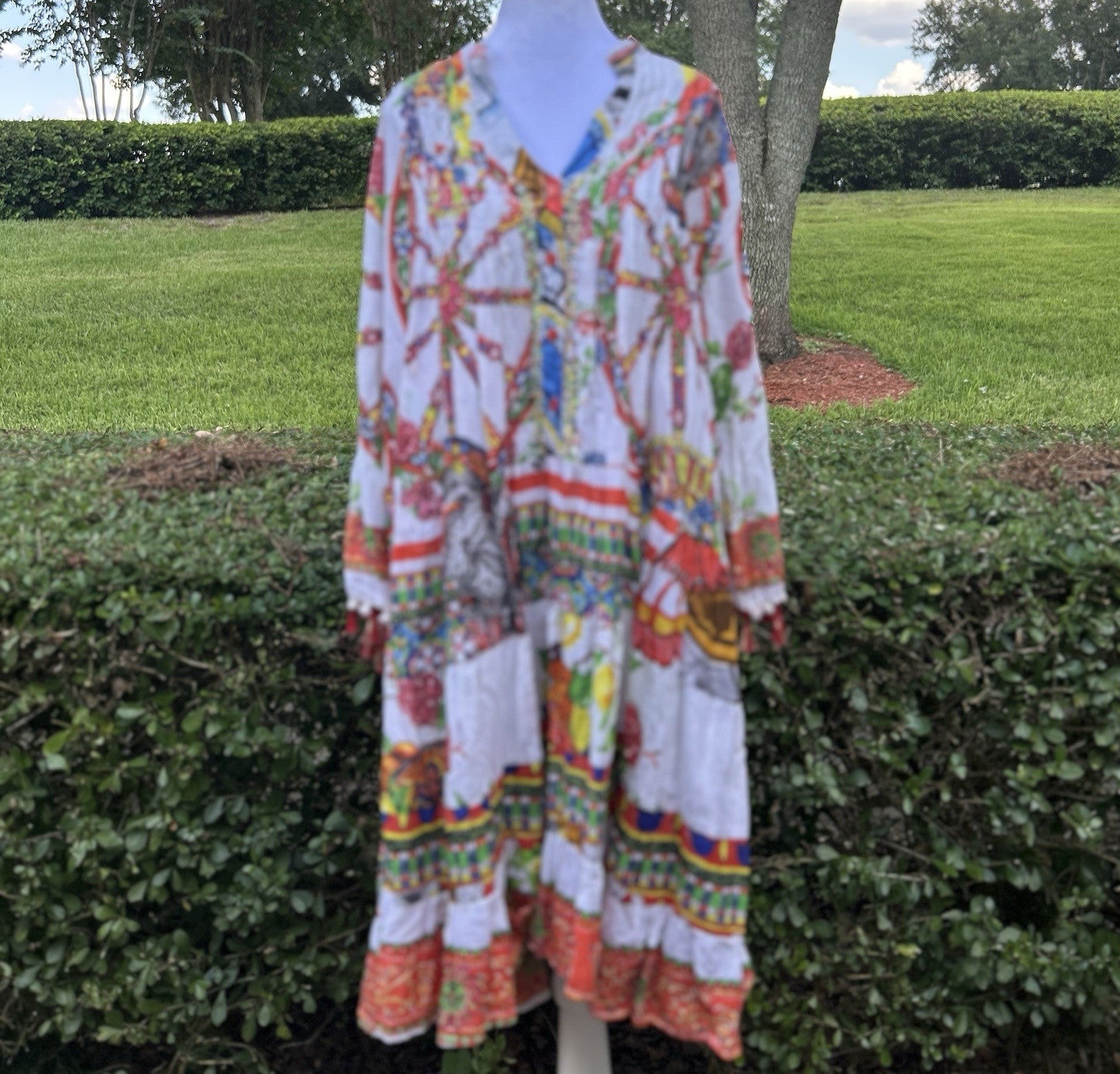 Antica Sartoria 2024 Scillian Wheel & Knights White Red Dress Beautiful NWT O/S