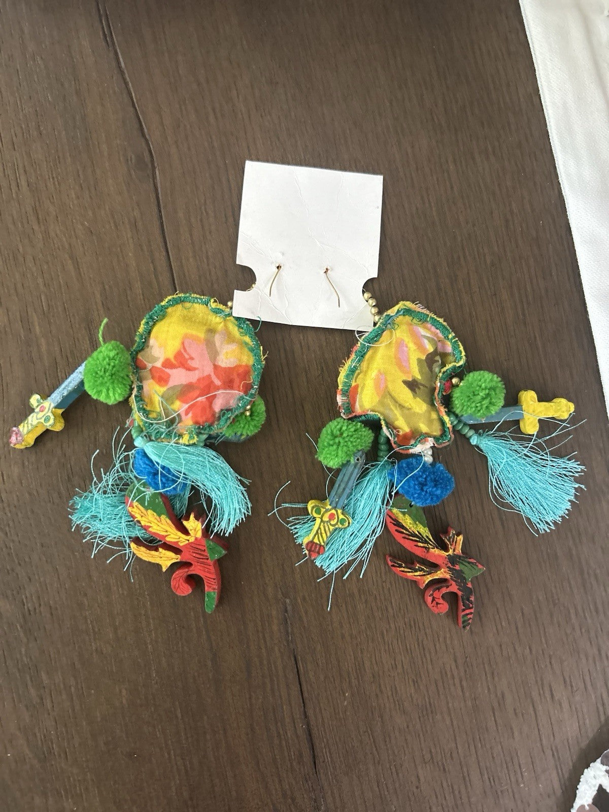 Antica Sartoria Colorful Dangly Earrings NWT