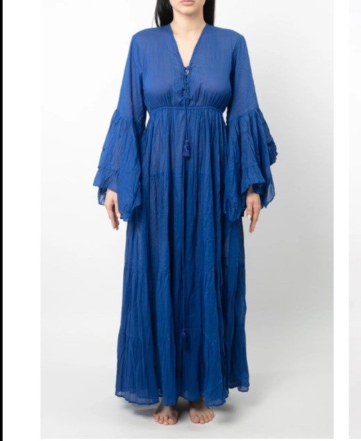 Antica Sartoria 2025 Blue Flare Long Dress Gorgeous NWT O/S