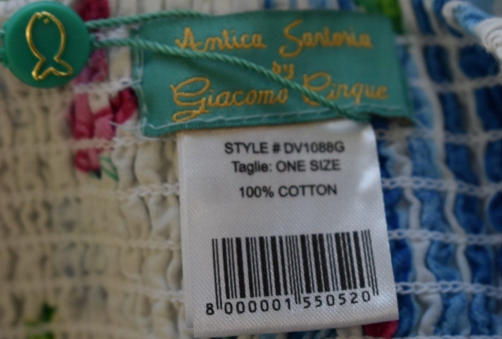 ANTICA SARTORIA 2024 STRIPES & BUTTERFLIES GREAT SHORT SKIRT & TOP SET OS