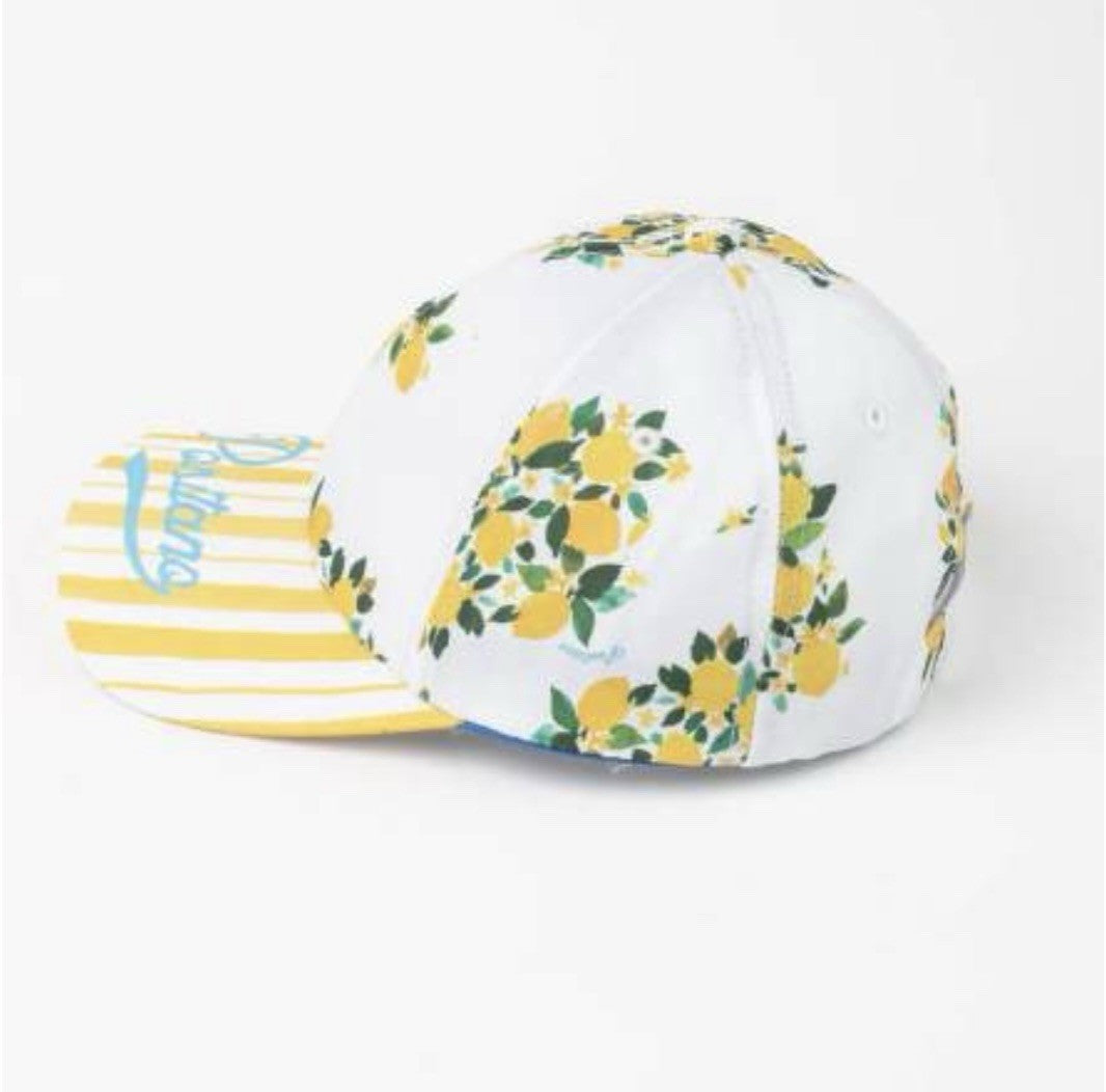 Antica Sartoria Positano Lemon & Blue Cap Baseball Hat NWT