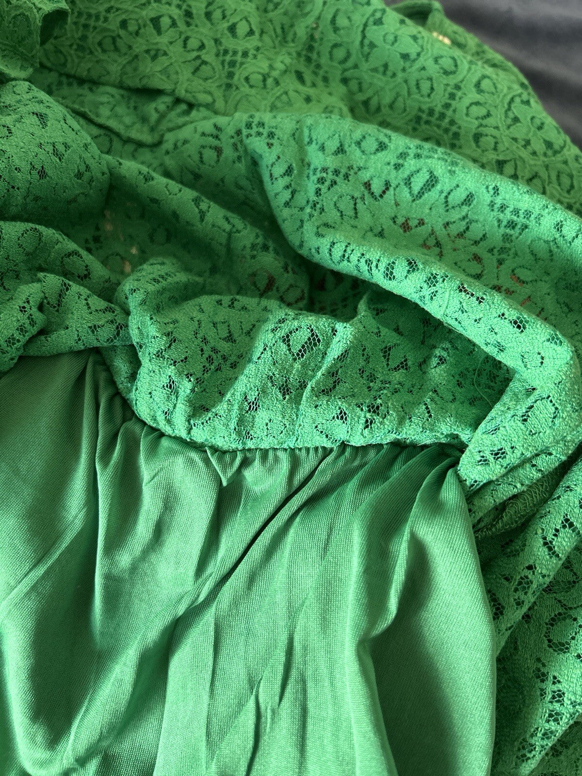 Made In Italy Dress Like Antica Sartoria Embroidered Gorgeous Green M