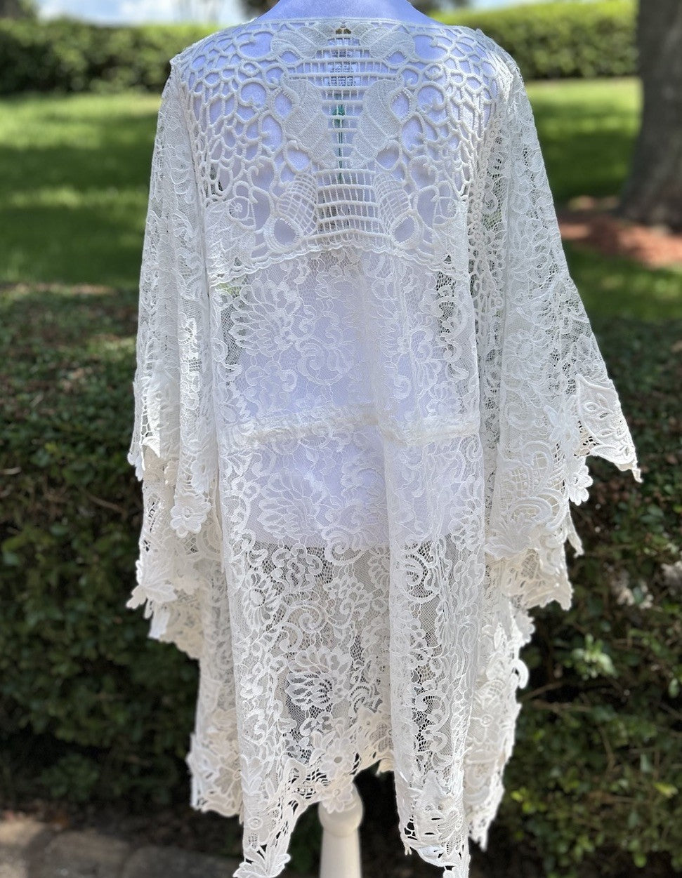 Antica Sartoria 2024 White Lace Knitted Kaftan Mumu Gorgeous NWT O/S